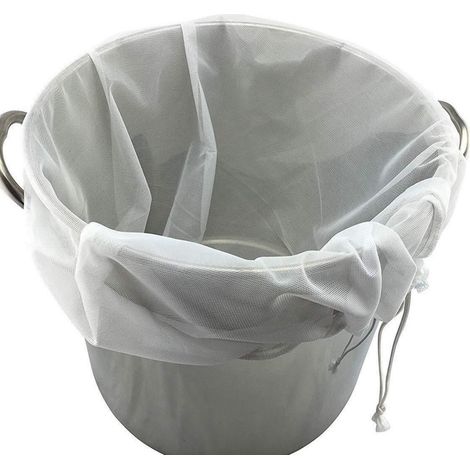 Filter Sachet - Polyester 50 Microns - Pour Brassage Bière Vin Lait Végétal Jus Confiture Yaourt Fromage - 46x40 Cm - 1 Pièce