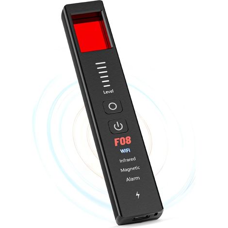 Detector Camera - 1 Mhz To 6 5 Ghz Signal Detection - Infrared Lens Finder - Magnetic And Vibration Sensor - For Hotel Car Office Use - 6 Sensitivity Levels - 30 G