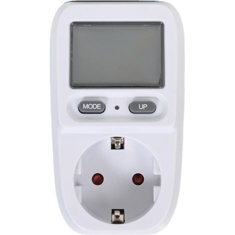 Energy Meter - Power Plug Adapter - 3680 W Max Load - For Household Appliances - 1 Piece