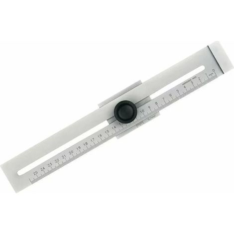 Ruler - Stainless Steel Marking Ruler - 250 Mm - Flat Metal Measuring Gauge - 1 Piece