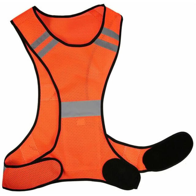 Jalleria - Leichte, atmungsaktive Mesh-Reflektorweste, hohe Sichtbarkeit, Geschwindigkeits-Sicherheitsweste zum Laufen, Gehen, Radfahren, Joggen,