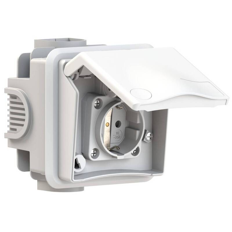 [gebraucht] B-ware Bals Elektrotechnik Unterputz Steckdose Wanddose Ip44 Typ F Stromanschluss 16a