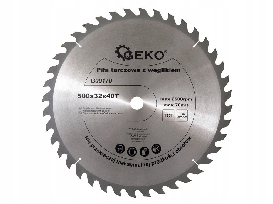 Kreissäge 500x32mm 40-zahn Hartmetall