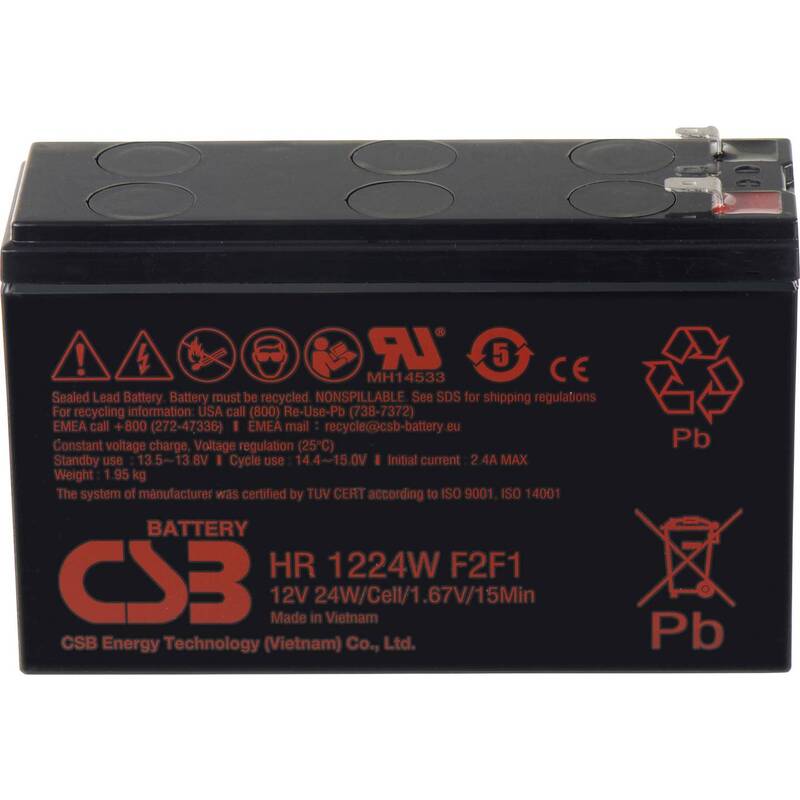 [gebraucht] B-ware Csb Bleiakku Batterie Hochstromakku Hr1224w Notstromakku Usv Sicherheitssystem