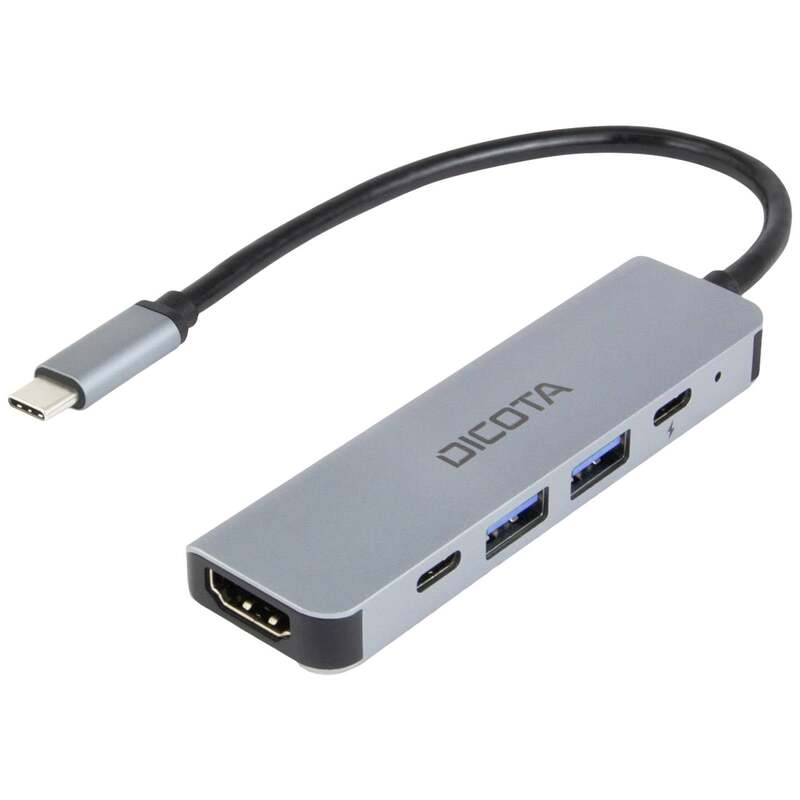 [neuwertig] B-ware Dicota Dockingstation Hub Usb C Multifunktionsadapter 4k 100w Hdmi 5in1