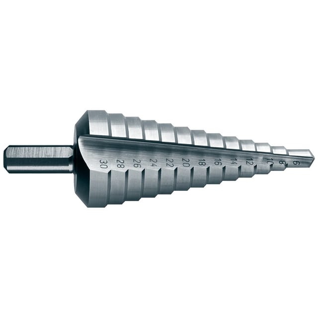 Stufenbohrer gerade Nut eco HSS-Co 5% ø 6-30mm - Projahn