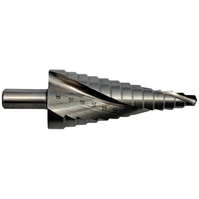 Projahn - Stufenbohrer mit Spiralnut eco HSS-Co 5% Gr.3 6-30 mm