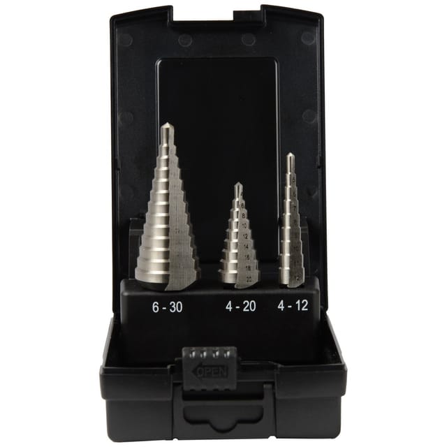Projahn Stufenbohrer gerade Nut Set ECO HSS-G 3-tlg.