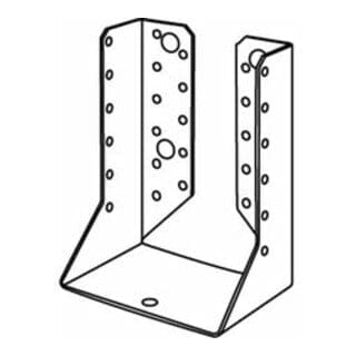 FP - art 81501 Balkenschuh Stahl Typ b 80 x 120 sendzimirverzinkt fs 25 Stk