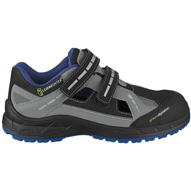 Leibwächter - Sicherheitssandale athen S1PS esd Gr. 45 schwarz / blau