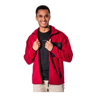 Zip Fleece xxl Deep Red - Stier