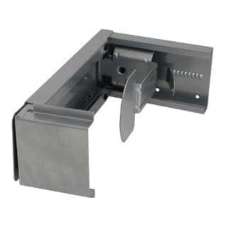 PC-Halter, Silber, für alle Tische anpassbar, Höhe 33-54 cm, Breite 7-23 cm, mit Gummiisolierung, praktisch und flexibel für Computer-Aufbewahrung
