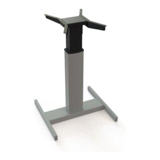 Elektrisch Höhenverstellbares Gestell, für 80x80 cm Tischplatte, Höhenverstellbarkeit von 66-118 cm, praktisch für kleine, flexible Arbeitsbereiche,
