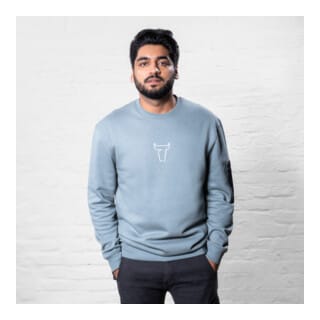 Heavy Crew Sweater utility organic cotton m sedona sage - Stier