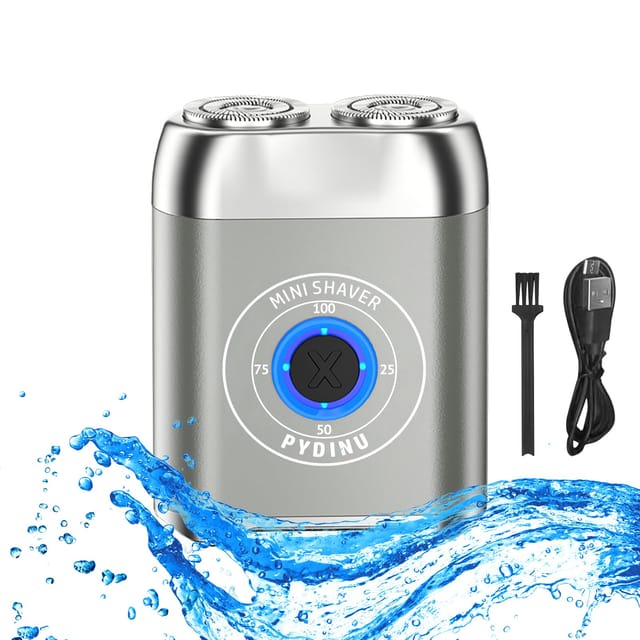 Mini-Elektrorasierer, neuer verbesserter Doppelkopf-Taschenrasierer, tragbarer Reise-Barttrimmer für Männer, wasserdichter Minirasierer,