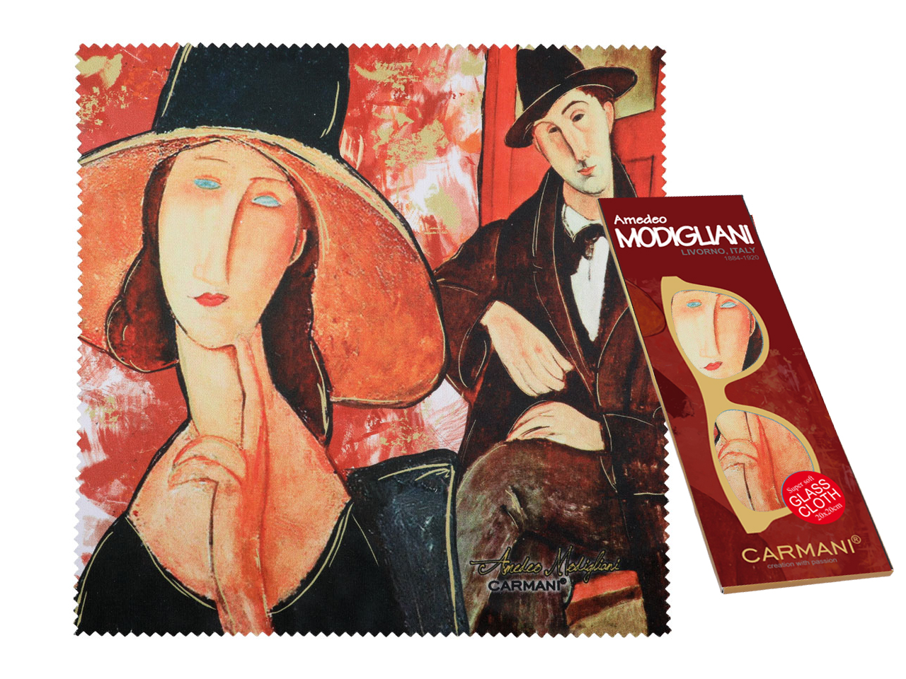 Brillenputztuch Aus Mikrofaser, Amedeo Modigliani, Frau Carmani, Dar