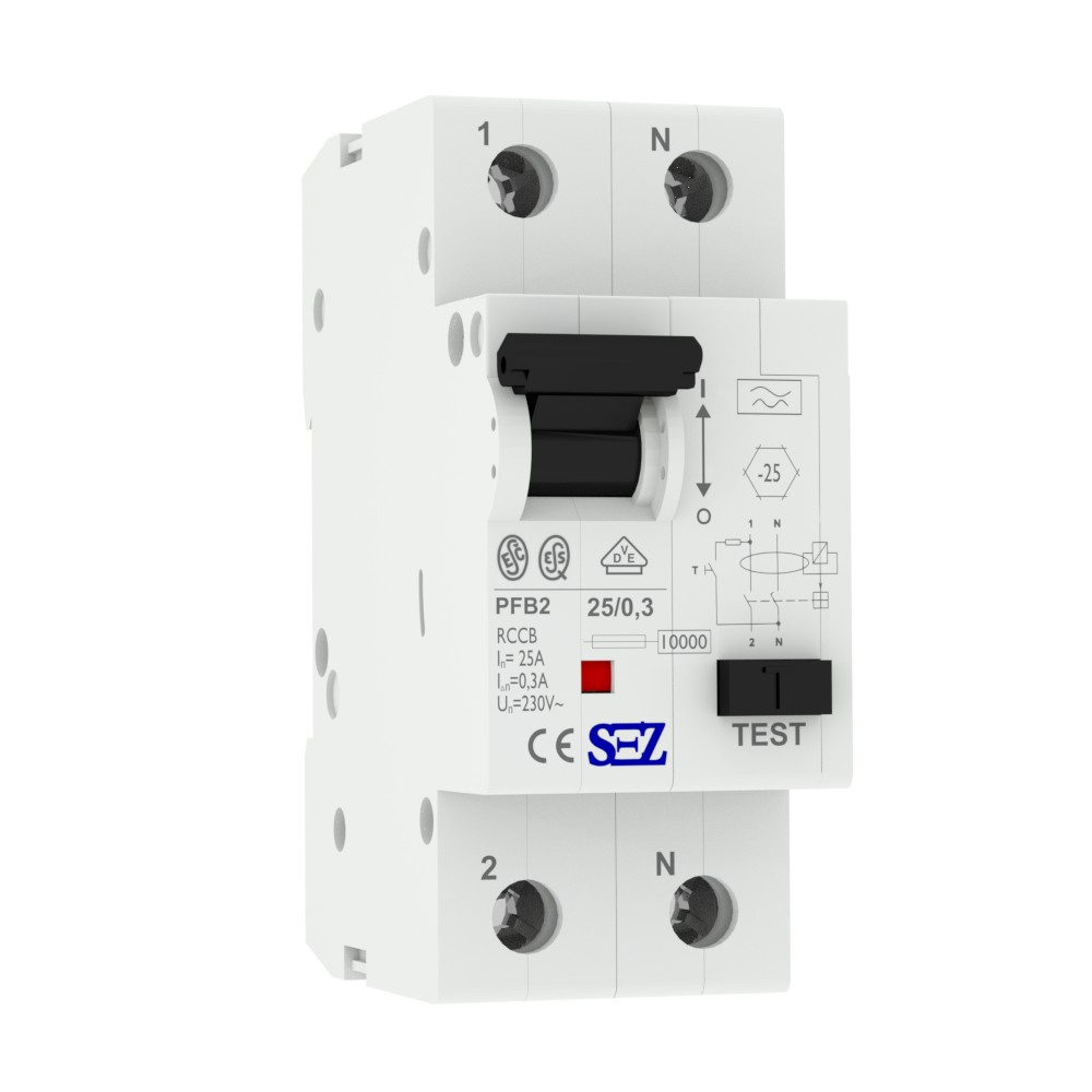 Fehlerstromschutzschalter Typ A 25 A 300 Ma 2p 10 Ka Schutz