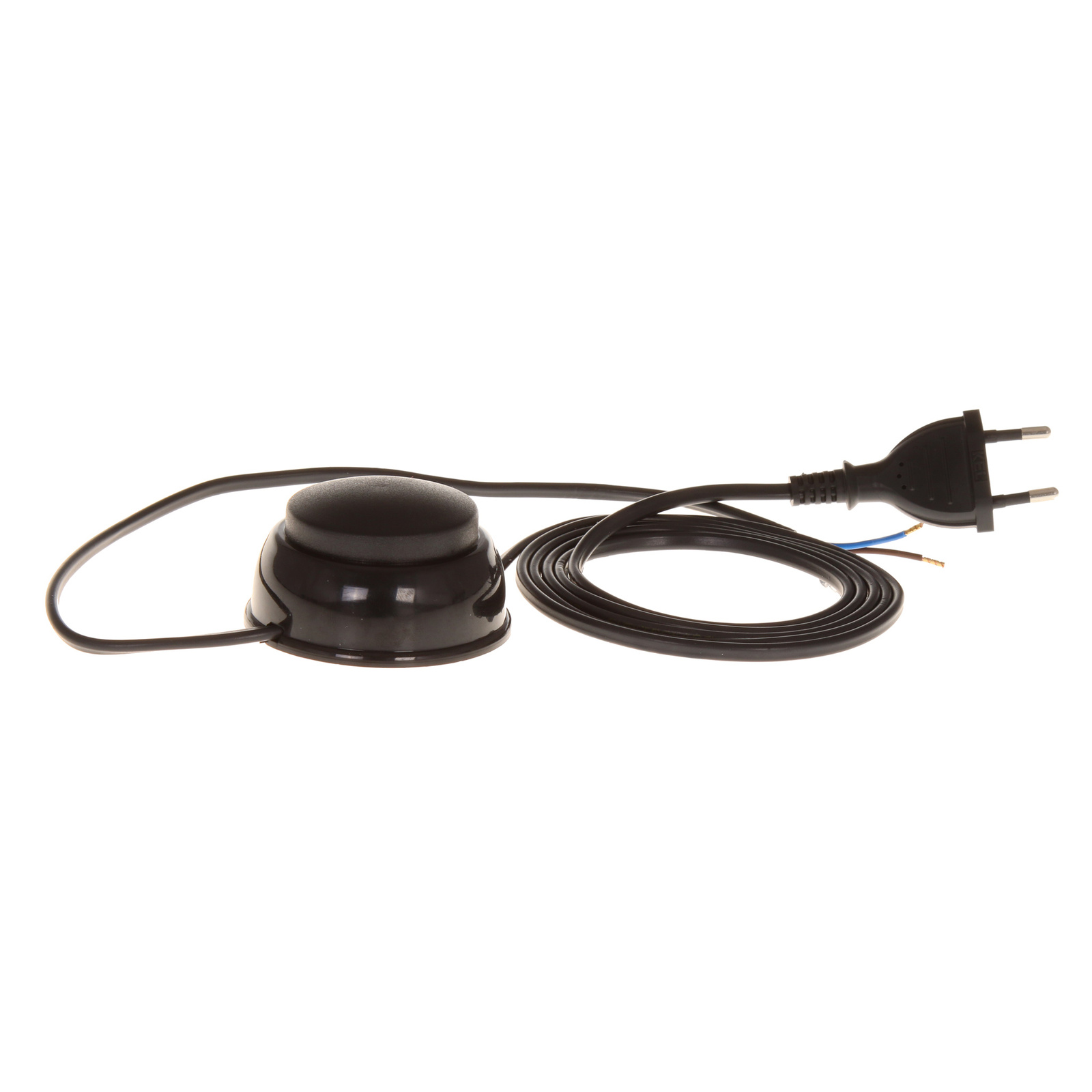 Anschlusskabel Mit Fußschalter Pwn-2 3 M 2 X 0,75 Mm² Mit Flachstecker 250 V 16 A Schwarz W-10150
