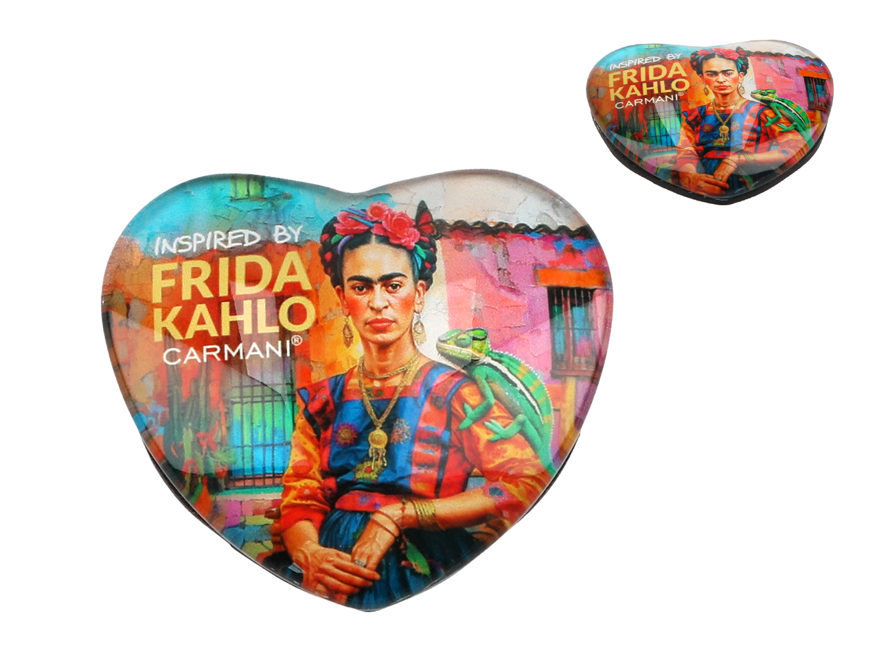 Kühlschrankmagnet In Herzform, Frida-kahlo-motiv, Geschenkidee, Dekoration