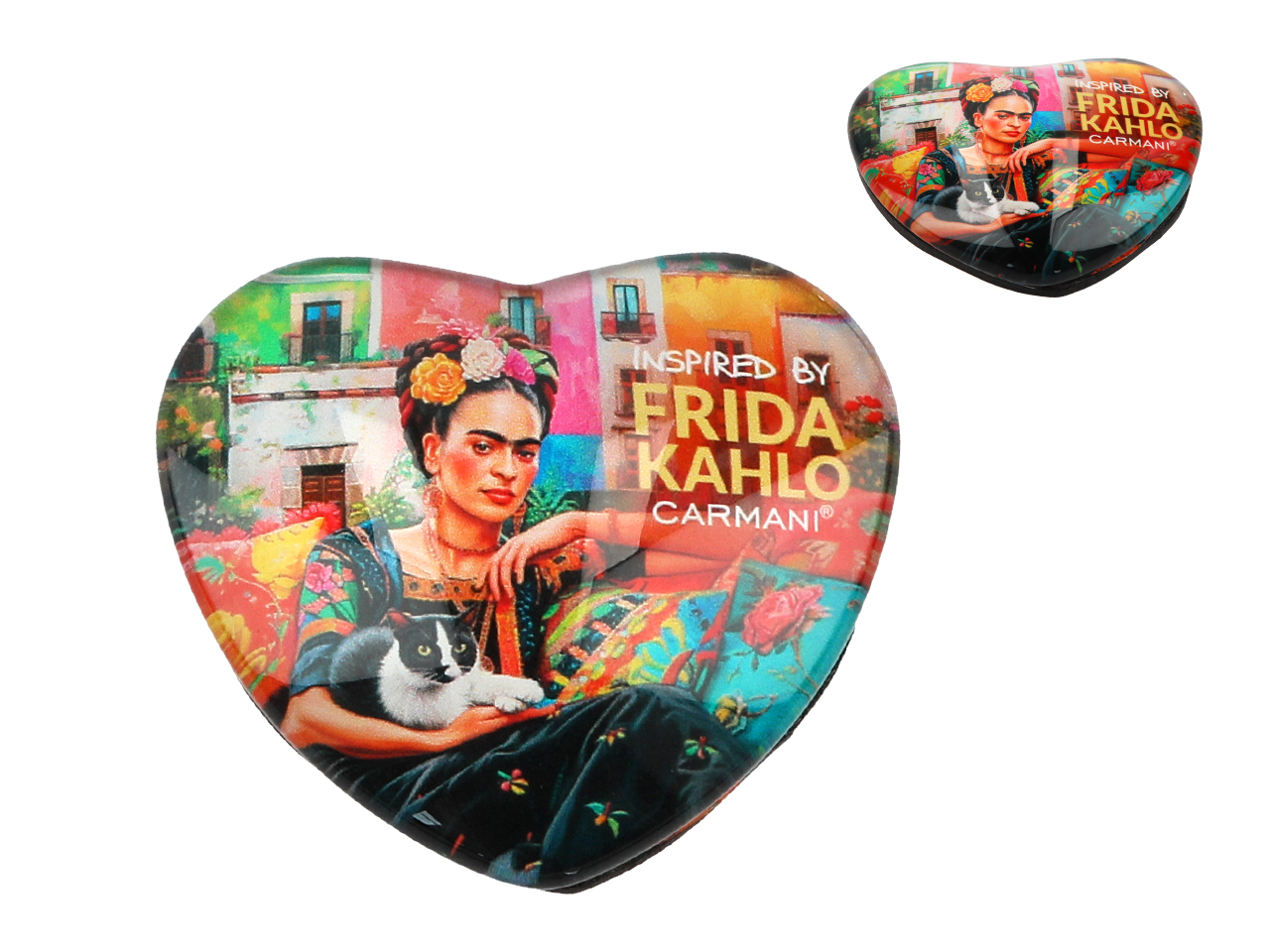 Herzförmiger Kühlschrankmagnet Mit Frida-kahlo-motiv – Ein Tolles Geschenk Für Sie