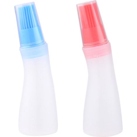 Basting Brush - Food-grade Silicone - Heat Resistant Up To 230°c - For Oil Sauce Honey Application - Bbq Baking Pastry - Set Of 2