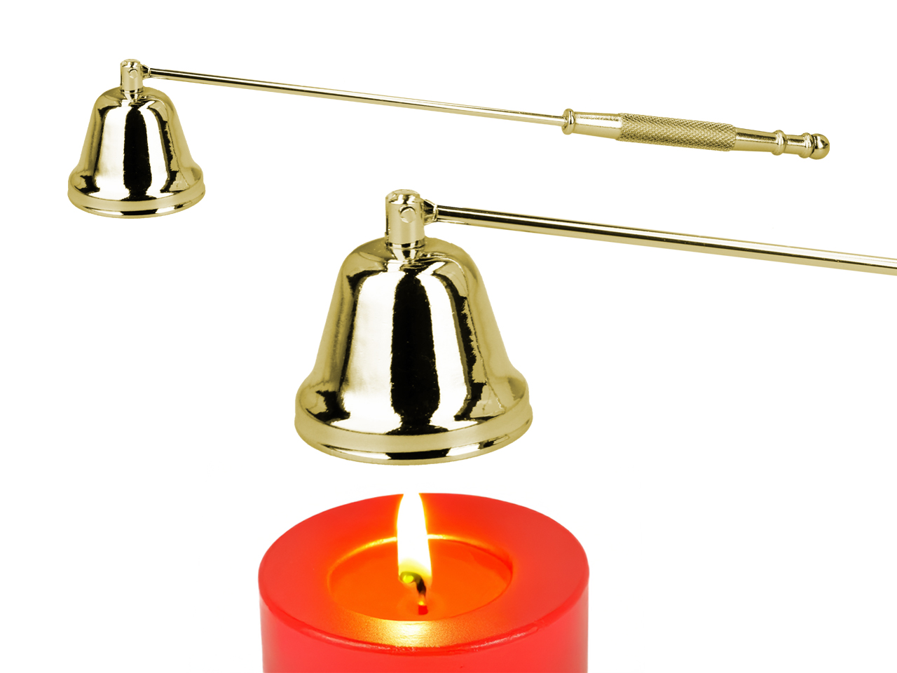 Kerzenlöscher Aus Goldfarbenem Metall, Dekorative Accessoires Für Zuhause 1