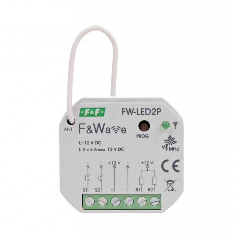 Zweikanal-led-controller Für Led-streifen Zur Installation In Der Anschlussdose