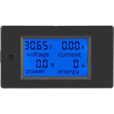 Voltmètre Numérique Ampèremètre Power Meter Multimètre, Dc 6.5-100v Courant Tension Compteur D'Énergie Testeur De Batterie Moniteur De Puissance Multifonction Watt Amp Voltmètre Multimètre Testeur