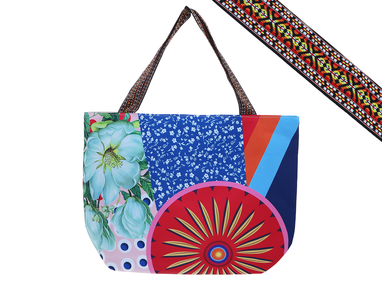 Canvas-einkaufstasche Mit Reißverschluss Und Aufdruck, Umweltfreundliche Tasche
