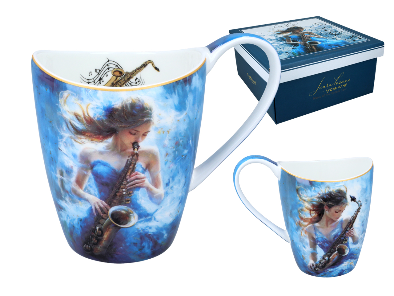 L. Lozano Tasse „musik Der Weiblichen Seele“, Carmani Keramik, Geschenk, 300 Ml