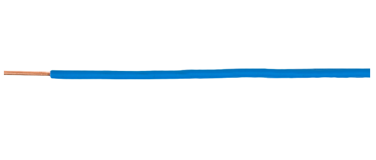 H05v-u (dy) 1,5 Blaues Installationskabel /100m/