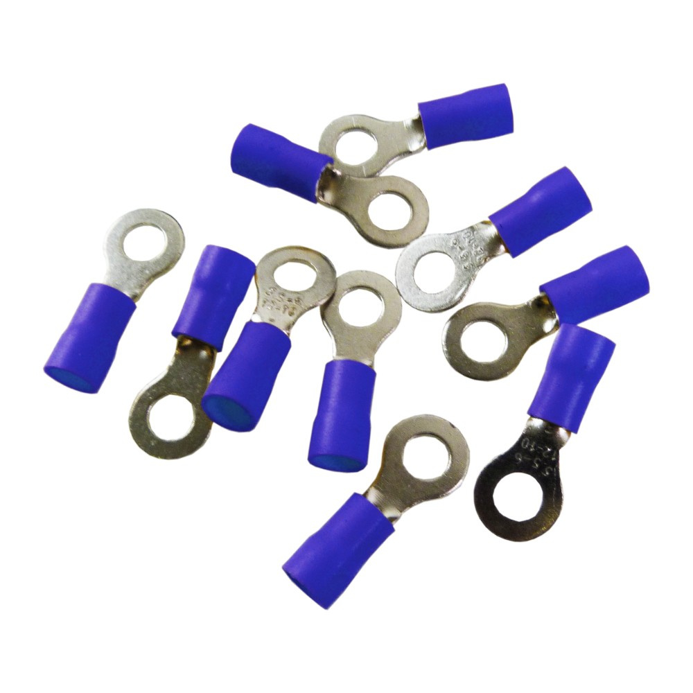 Isolierter Ringkabelschuh, 10 Stück, Msz 1,5–2,5 Mm², Msz-2,5/6 Xbs