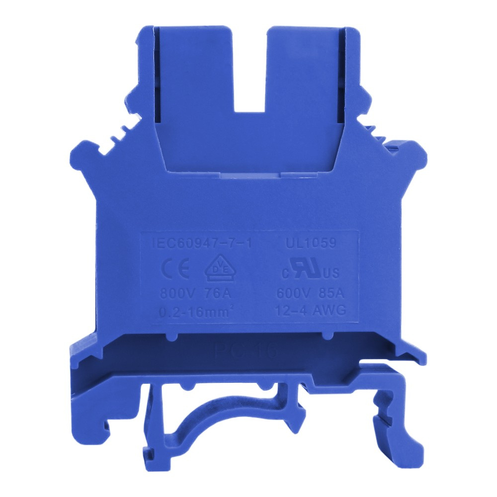 Blauer Schraub-schienenverbinder 16mm2 1p Für Din-schiene