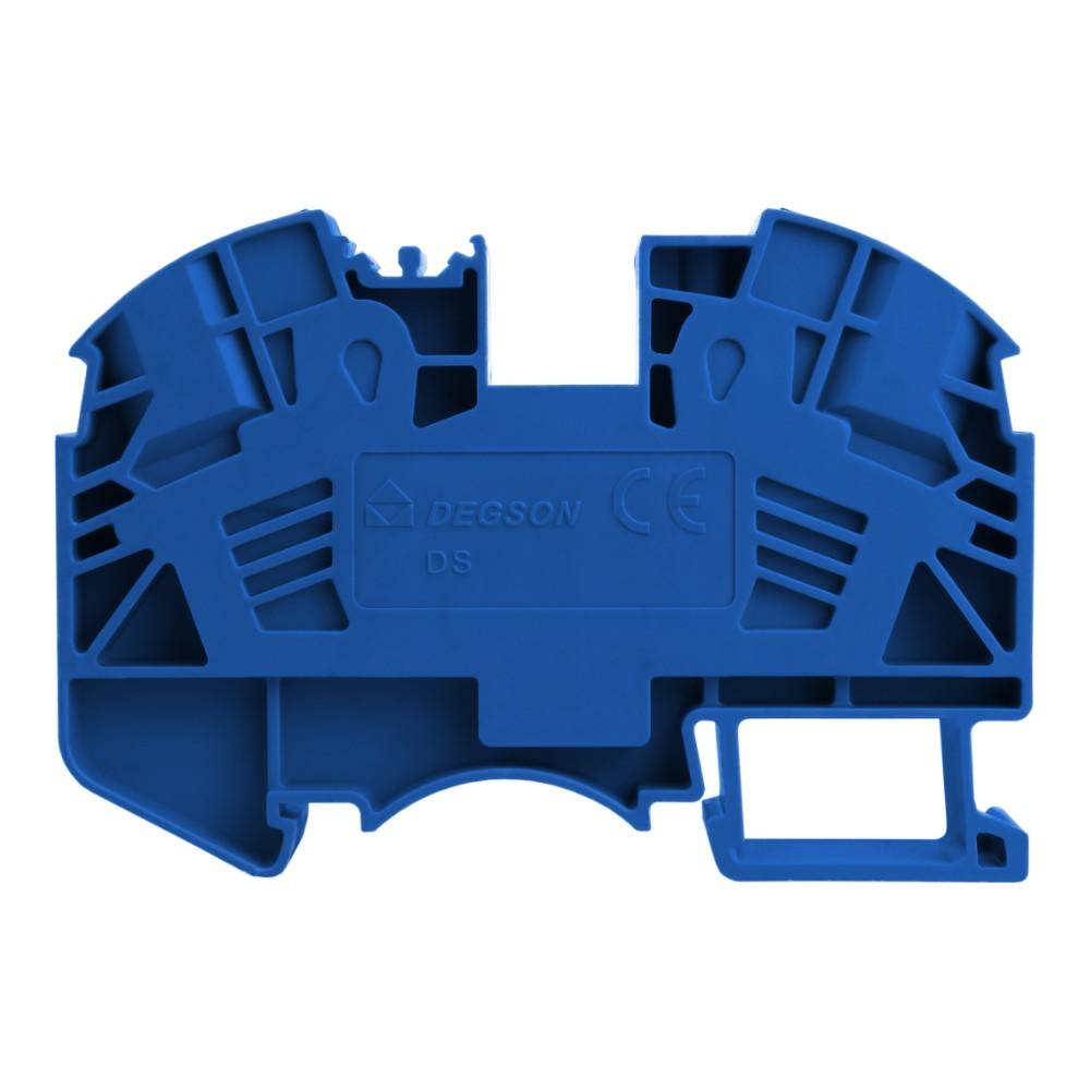 Schienenklemmenblock, Blau, 16mm2, 1p, Für Din-schiene