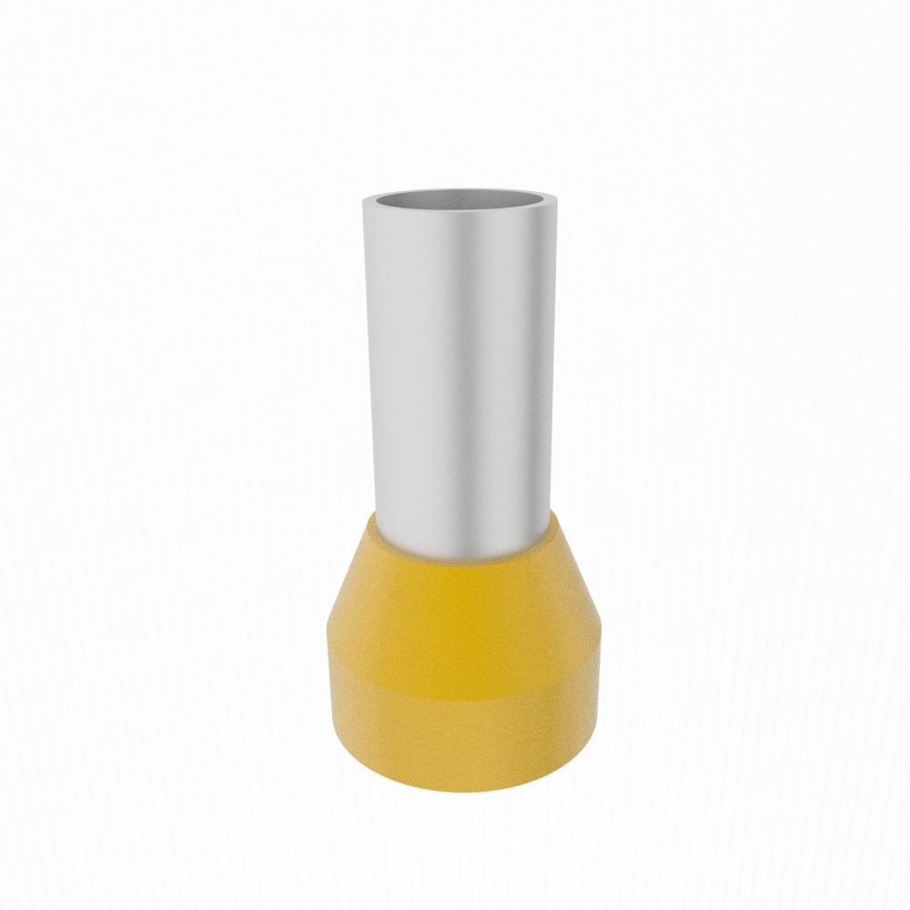 Isolierter Hülsenanschluss Für 70 Mm² Kabel, Gelb, 1 Stück
