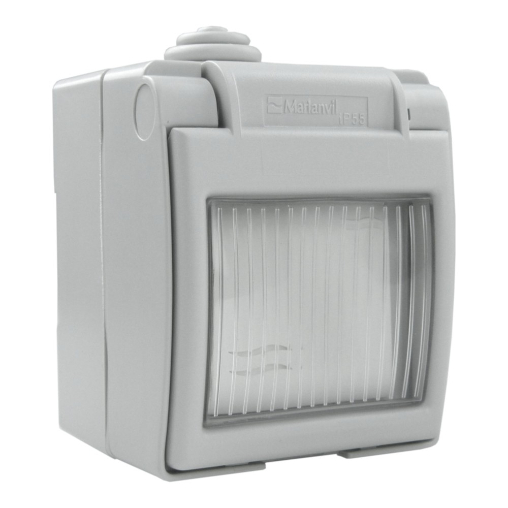 Einzelner Aufputz-lichtschalter Ip55 Hermetisch Grauer Schalter 1570.00 M-l 4114