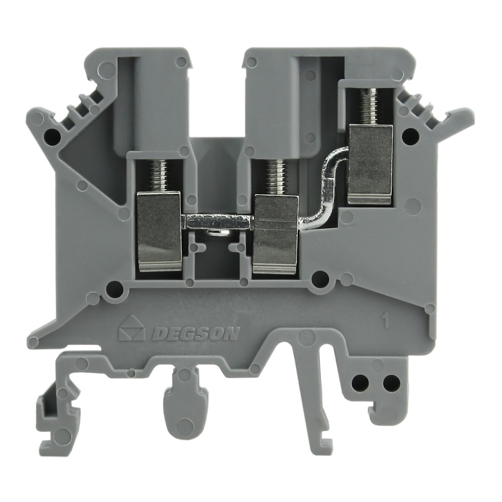 Grauer Schraubklemmenblock 4mm2 3-adrig 1p Ul 3466