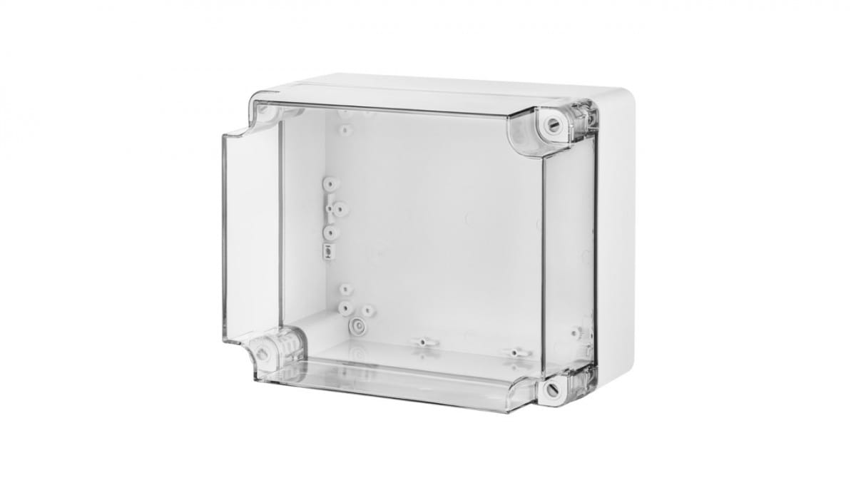 Industrieller Hermetischer Kasten 340x270x165mm Ip65 Grau, Transparenter Deckel 2726-01