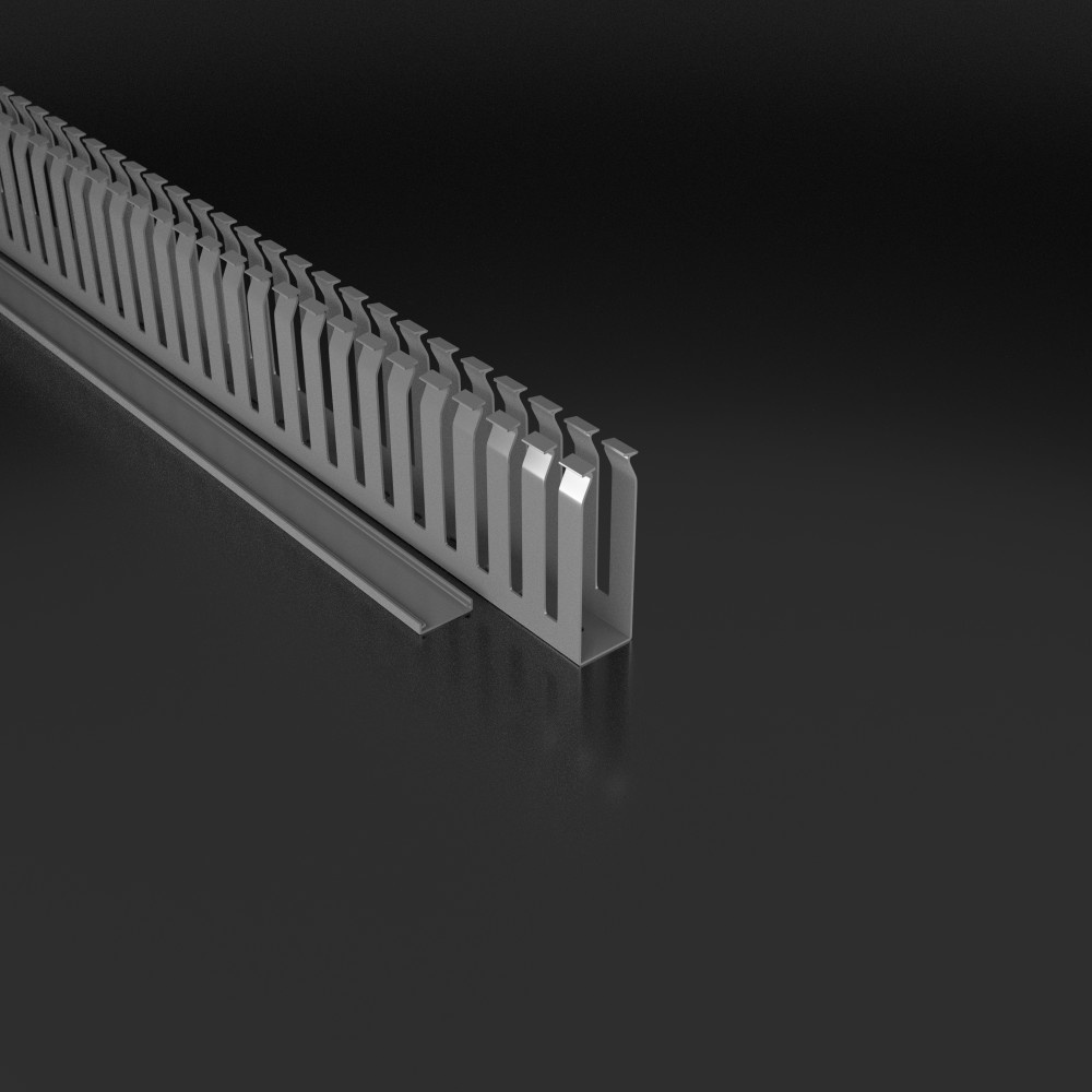 Kabelkanal 25 X 100 Mm Mit Abdeckung Und 1 M Kabelabdeckung