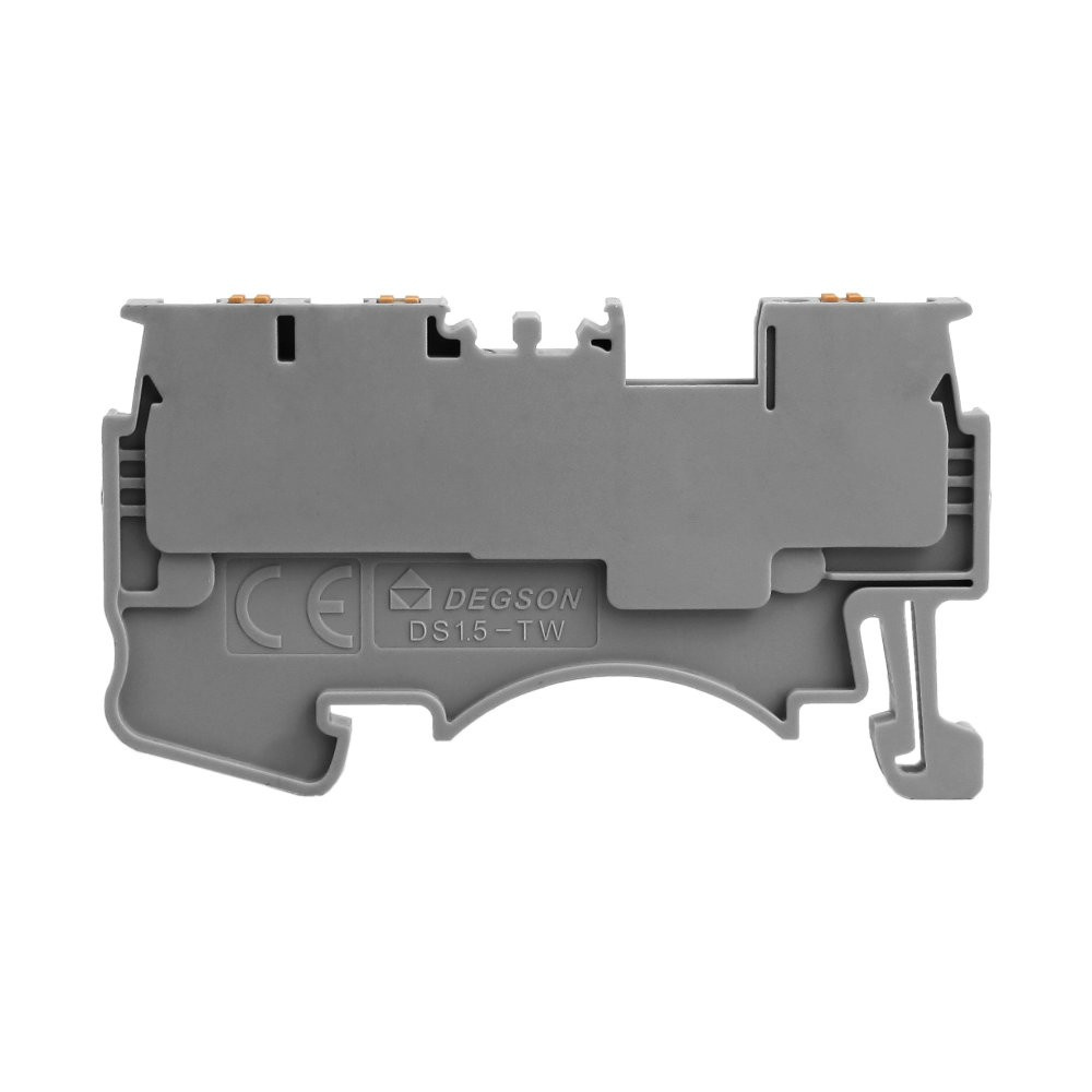 Push-in-schienenverbinder, Grau, 1,5 Mm², Für Th35-schiene, 3-adrig