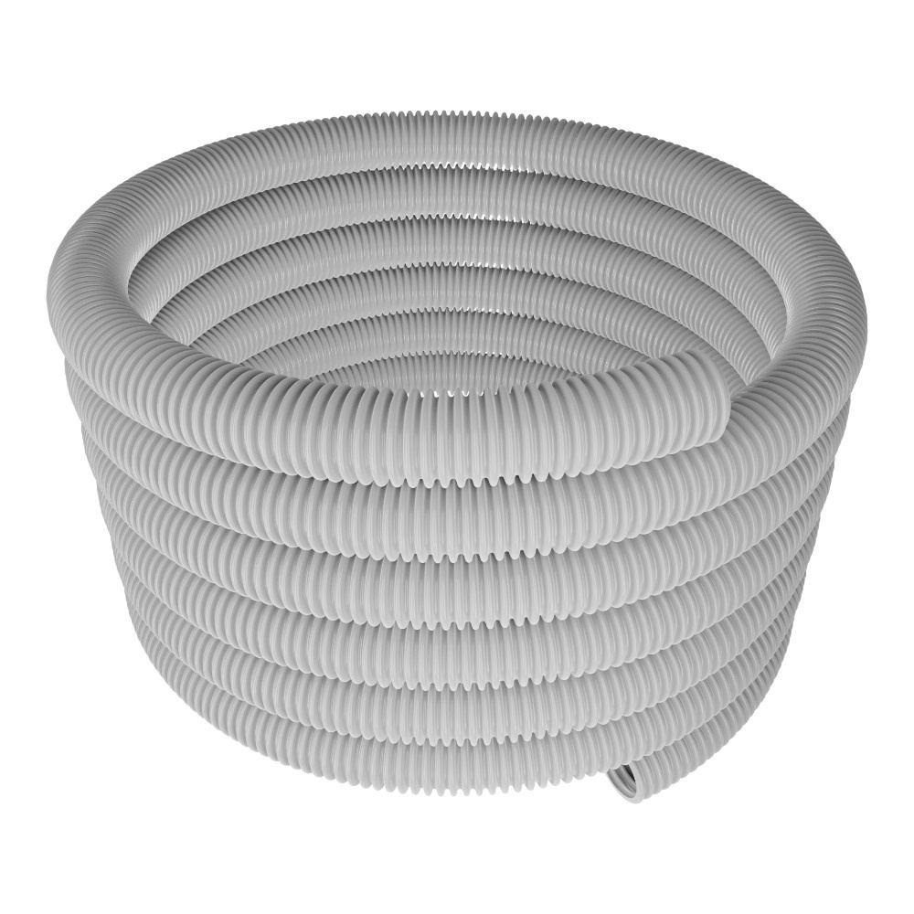 Wellrohr Aus Verstärktem Pvc Für Kabel, Grau, 32 Mm, 30 M