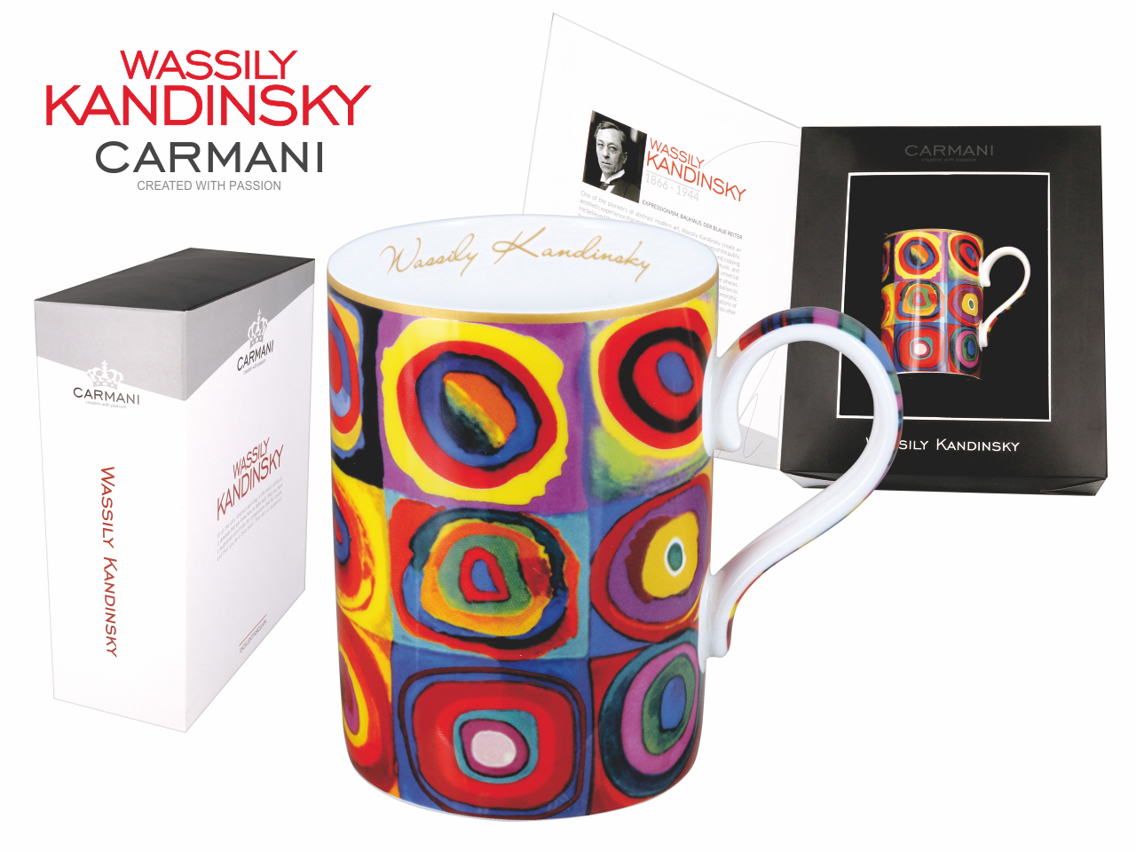 Wassily Kandinsky Farbstudien-quadrate Keramikbecher Geschenk Kaffee