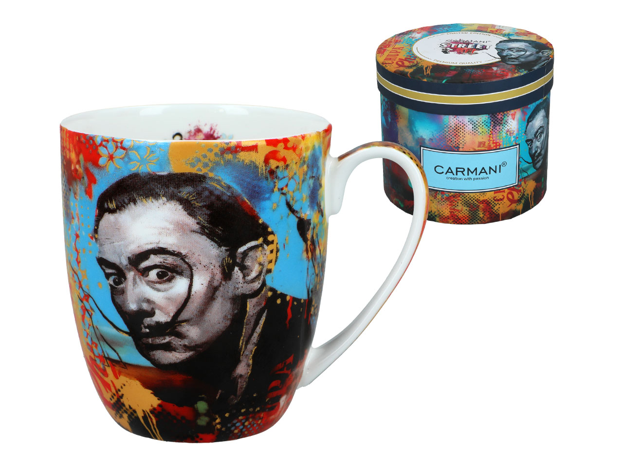 Keramikbecher Camio Salvador Dali Surrealismus Geschenk Kunst Carmani