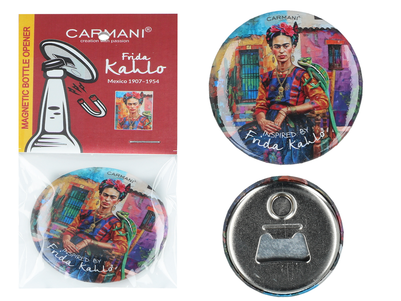 Flaschenöffner Mit Magnet – Geschenkidee Für Die Mexikanische Malerin Frida Kahlo
