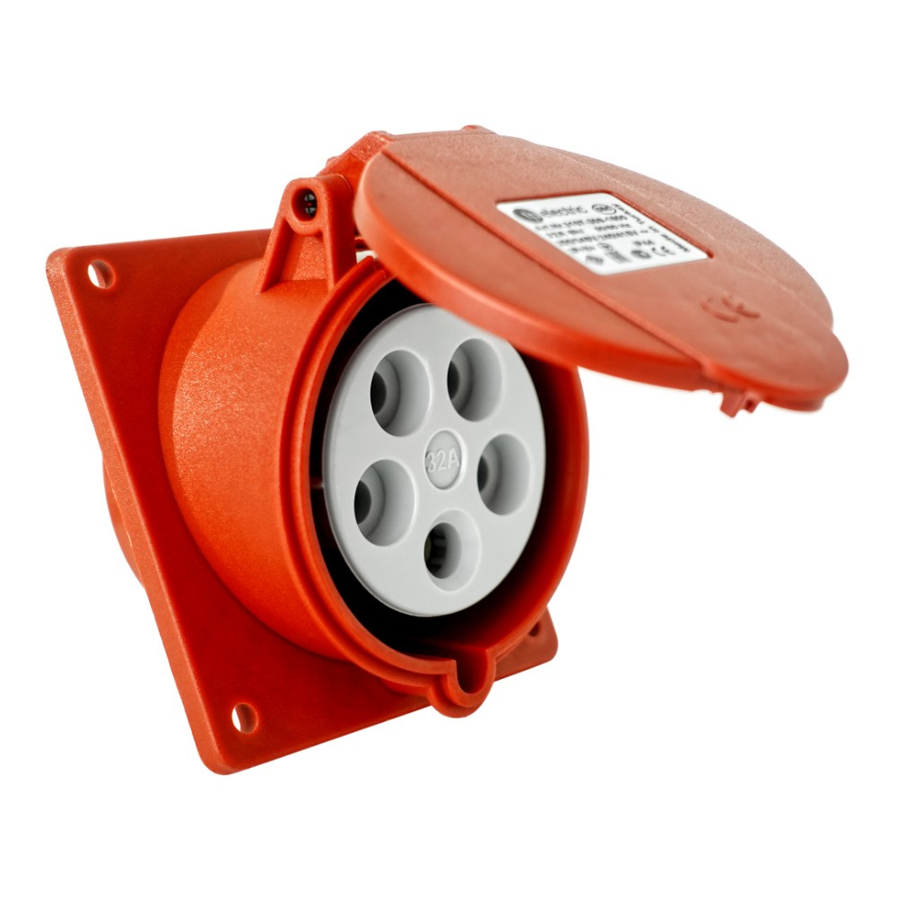Cee-schrägsteckdose 32a 5p 400v 83x90mm Industrie