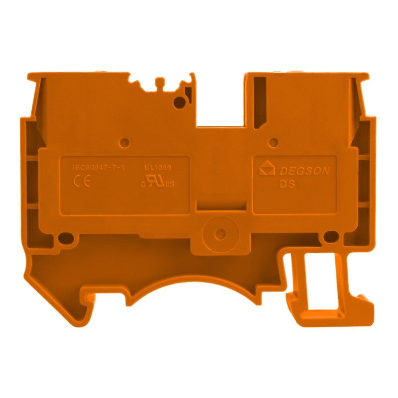 Einpoliger Orangefarbener 6mm2-klemmenblock