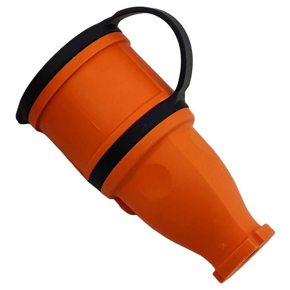 Tragbare Gerade Steckdose 16a 230v 2p+z Orange Schuko