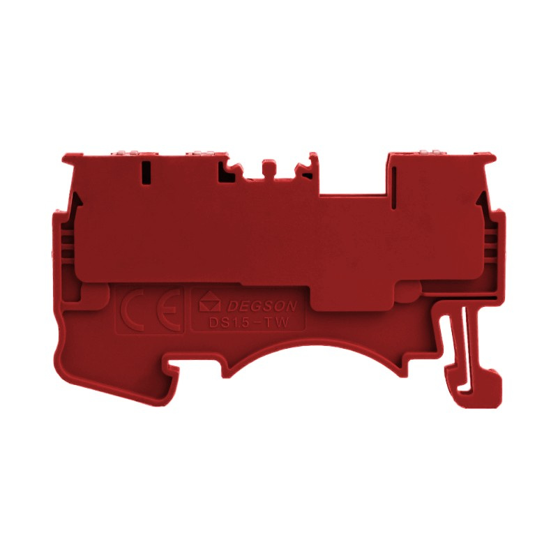 1,5 Mm² 1-poliger 3-adriger Push-in-klemmenblock, Rot