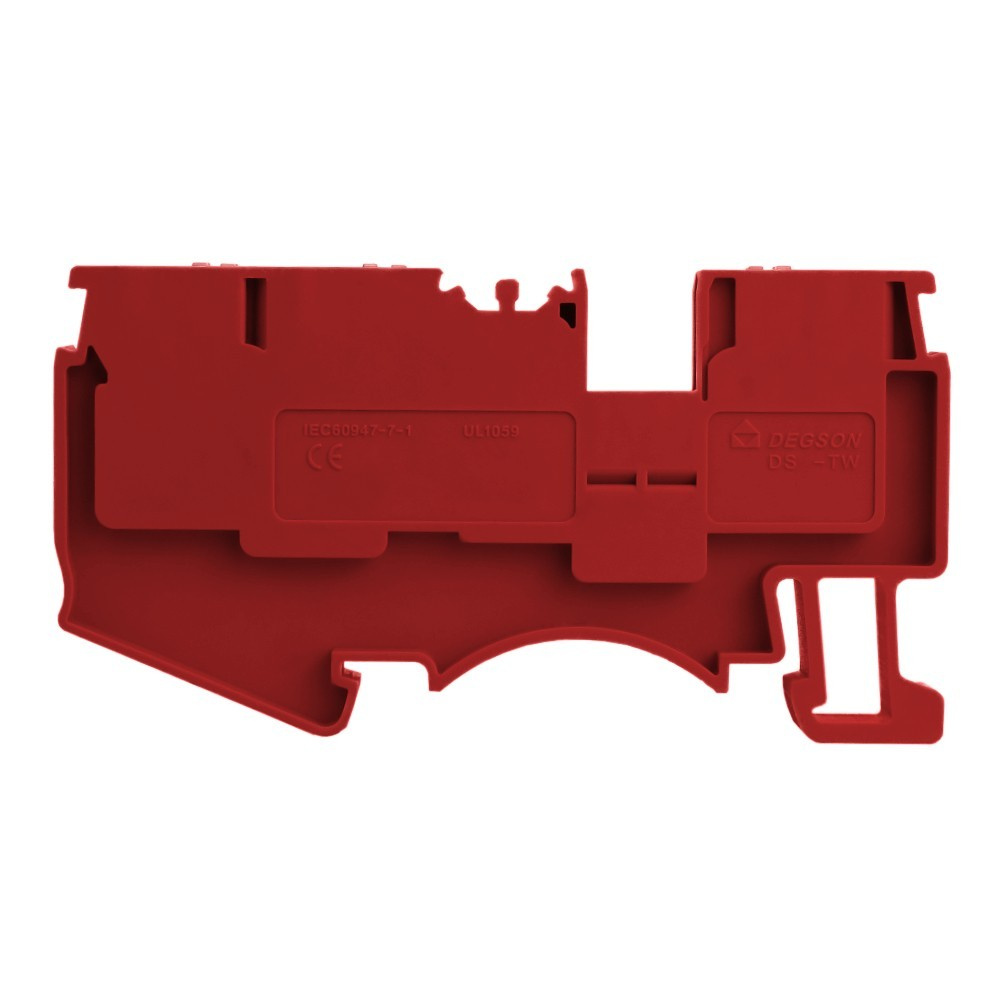 2,5 Mm² 1-poliger 3-adriger Sammelschienen-klemmenblock, Steckanschluss, Rot, Ul
