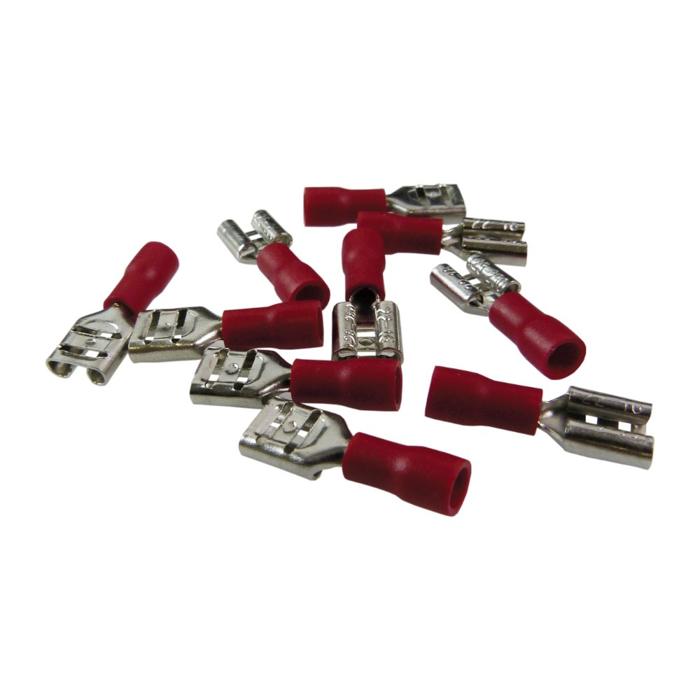 10 Stück As3-buchsenstecker, Rot, 0,15–1,5 Mm², Xbs